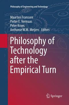 Couverture de l’ouvrage Philosophy of Technology after the Empirical Turn
