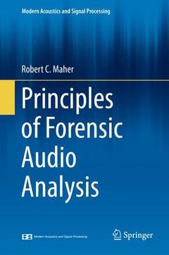 Couverture de l’ouvrage Principles of Forensic Audio Analysis