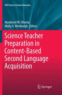 Couverture de l’ouvrage Science Teacher Preparation in Content-Based Second Language Acquisition