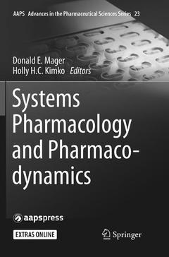 Couverture de l’ouvrage Systems Pharmacology and Pharmacodynamics