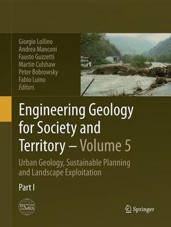 Couverture de l’ouvrage Engineering Geology for Society and Territory - Volume 5