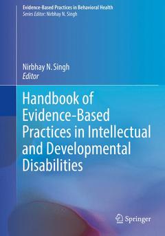 Couverture de l’ouvrage Handbook of Evidence-Based Practices in Intellectual and Developmental Disabilities
