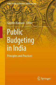 Couverture de l’ouvrage Public Budgeting in India