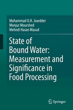 Couverture de l’ouvrage State of Bound Water: Measurement and Significance in Food Processing