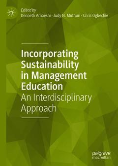 Couverture de l’ouvrage Incorporating Sustainability in Management Education