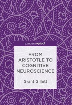 Couverture de l’ouvrage From Aristotle to Cognitive Neuroscience