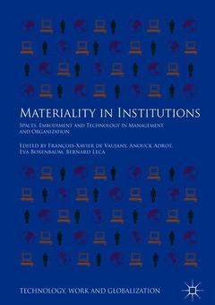 Couverture de l’ouvrage Materiality in Institutions