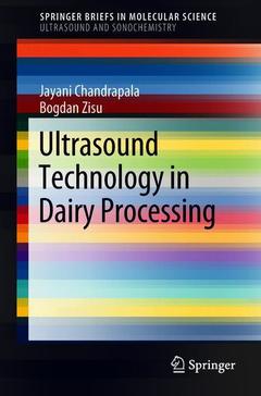 Couverture de l’ouvrage Ultrasound Technology in Dairy Processing