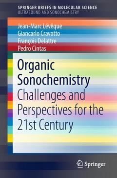 Couverture de l’ouvrage Organic Sonochemistry