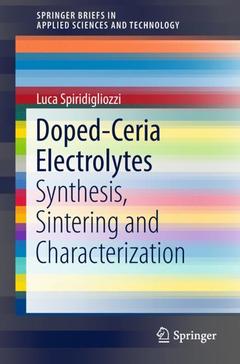 Cover of the book Doped-Ceria Electrolytes