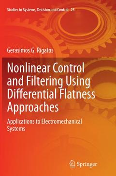 Cover of the book Nonlinear Control and Filtering Using Differential Flatness Approaches