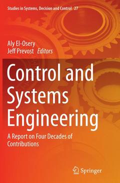 Couverture de l’ouvrage Control and Systems Engineering