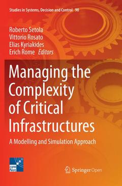 Couverture de l’ouvrage Managing the Complexity of Critical Infrastructures