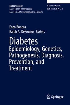 Couverture de l’ouvrage Diabetes Epidemiology, Genetics, Pathogenesis, Diagnosis, Prevention, and Treatment