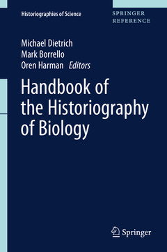 Couverture de l’ouvrage Handbook of the Historiography of Biology