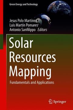 Couverture de l’ouvrage Solar Resources Mapping