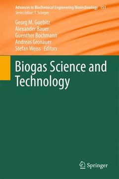 Couverture de l’ouvrage Biogas Science and Technology