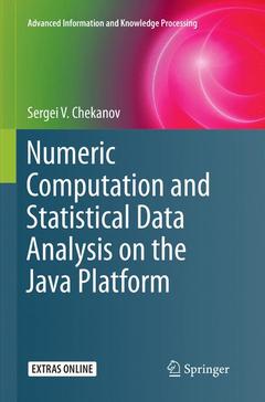 Couverture de l’ouvrage Numeric Computation and Statistical Data Analysis on the Java Platform
