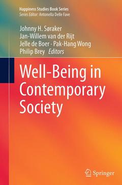 Couverture de l’ouvrage Well-Being in Contemporary Society