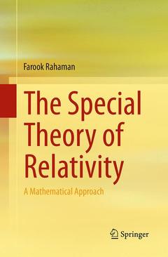 Couverture de l’ouvrage The Special Theory of Relativity