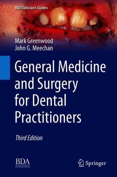 Couverture de l’ouvrage General Medicine and Surgery for Dental Practitioners