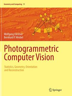 Couverture de l’ouvrage Photogrammetric Computer Vision