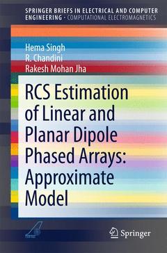 Couverture de l’ouvrage RCS Estimation of Linear and Planar Dipole Phased Arrays: Approximate Model
