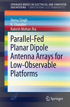 Cover of the book Parallel-Fed Planar Dipole Antenna Arrays for Low-Observable Platforms