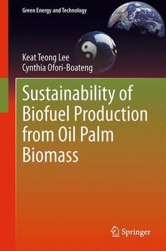 Couverture de l’ouvrage Sustainability of Biofuel Production from Oil Palm Biomass