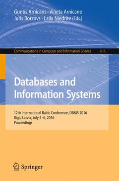 Cover of the book Databases and Information Systems