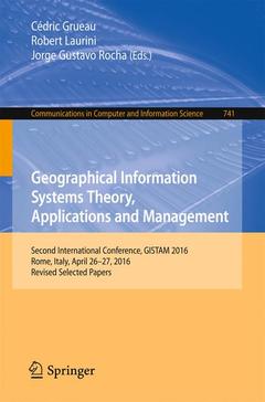 Couverture de l’ouvrage Geographical Information Systems Theory, Applications and Management