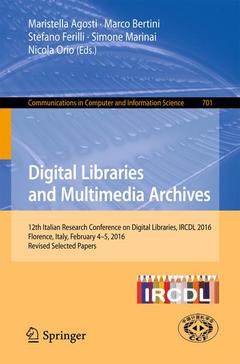 Couverture de l’ouvrage Digital Libraries and Multimedia Archives
