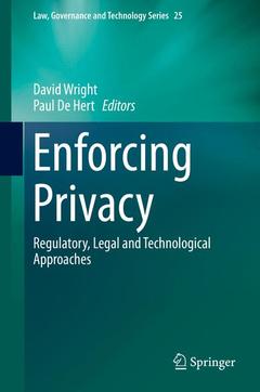 Couverture de l’ouvrage Enforcing Privacy