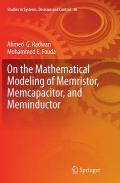 Couverture de l’ouvrage On the Mathematical Modeling of Memristor, Memcapacitor, and Meminductor