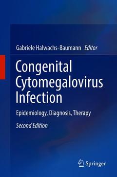 Couverture de l’ouvrage Congenital Cytomegalovirus Infection