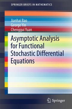 Couverture de l’ouvrage Asymptotic Analysis for Functional Stochastic Differential Equations
