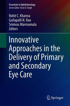 Couverture de l’ouvrage Innovative Approaches in the Delivery of Primary and Secondary Eye Care