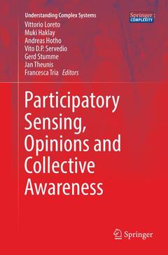 Couverture de l’ouvrage Participatory Sensing, Opinions and Collective Awareness