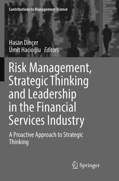 Couverture de l’ouvrage Risk Management, Strategic Thinking and Leadership in the Financial Services Industry 