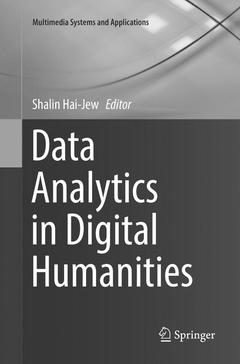Couverture de l’ouvrage Data Analytics in Digital Humanities