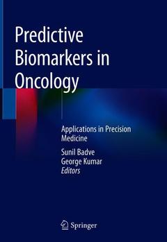 Couverture de l’ouvrage Predictive Biomarkers in Oncology