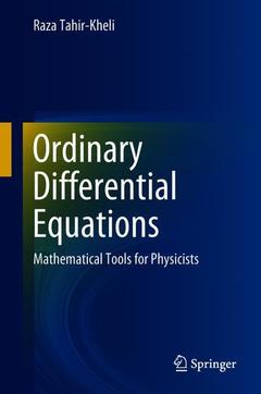 Couverture de l’ouvrage Ordinary Differential Equations 