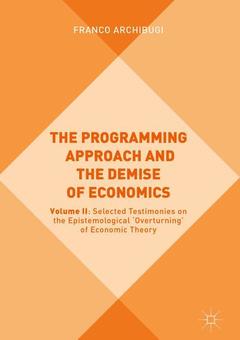 Couverture de l’ouvrage The Programming Approach and the Demise of Economics