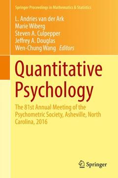 Couverture de l’ouvrage Quantitative Psychology