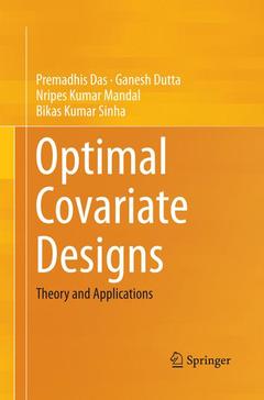 Couverture de l’ouvrage Optimal Covariate Designs