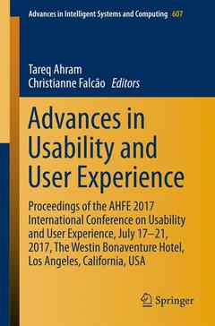 Couverture de l’ouvrage Advances in Usability and User Experience