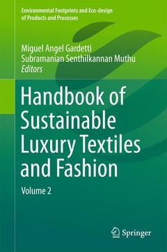 Couverture de l’ouvrage Handbook of Sustainable Luxury Textiles and Fashion