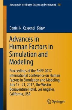 Couverture de l’ouvrage Advances in Human Factors in Simulation and Modeling
