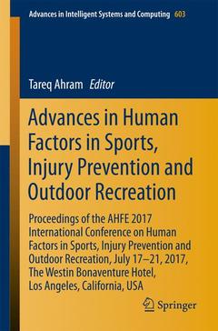 Couverture de l’ouvrage Advances in Human Factors in Sports, Injury Prevention and Outdoor Recreation