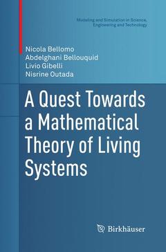 Couverture de l’ouvrage A Quest Towards a Mathematical Theory of Living Systems